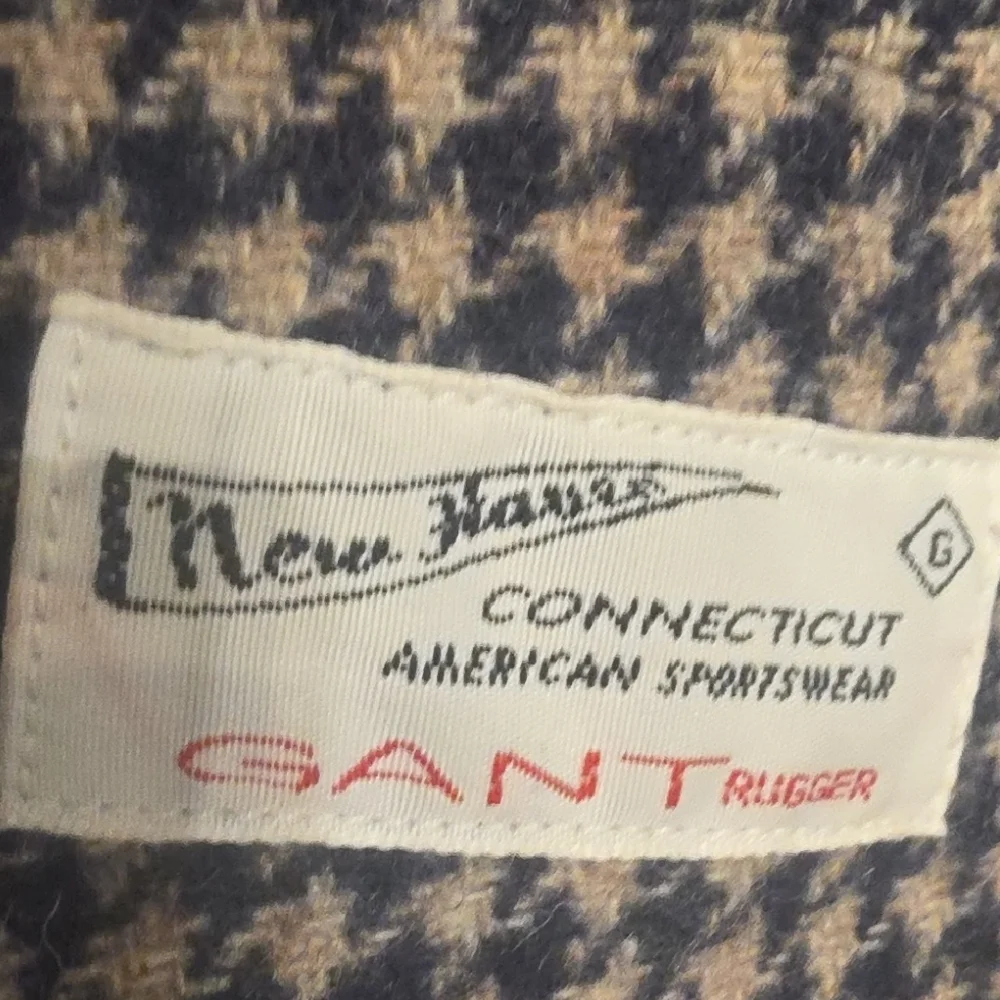 Gant Rugger Black & White Houndstooth Sport Coat See Mesurements